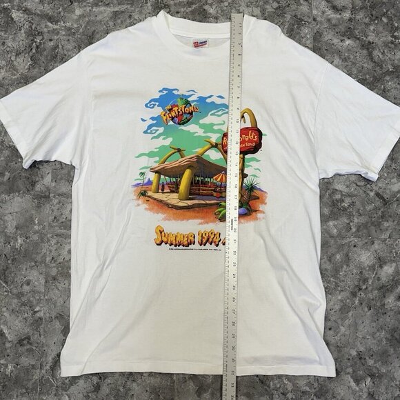 Vintage 90s 1994 Summer The Flintstones McDonald's Single Stitch T-Shirt XL - Picture 8 of 8